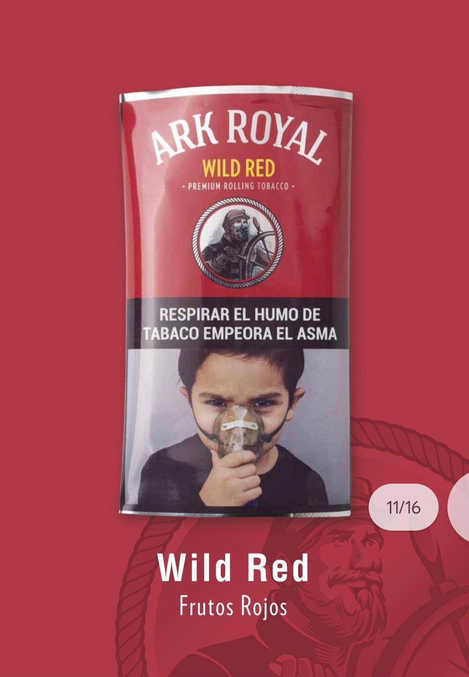 TABACO ARK ROYAL WILD RED 30 grs.